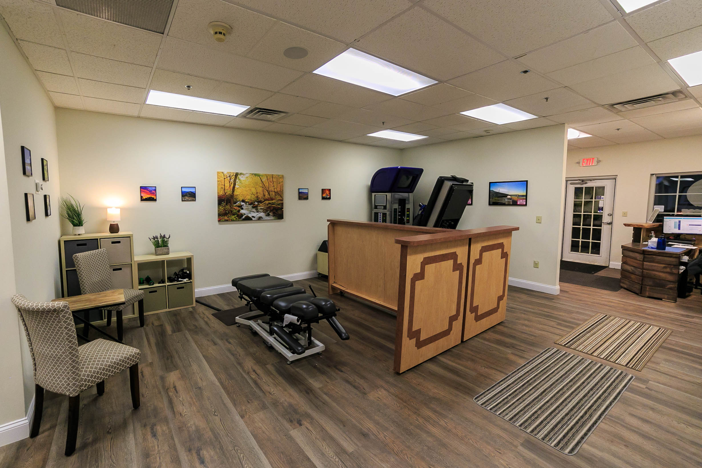 Adjusting room at Haverhill Family Chiropractic